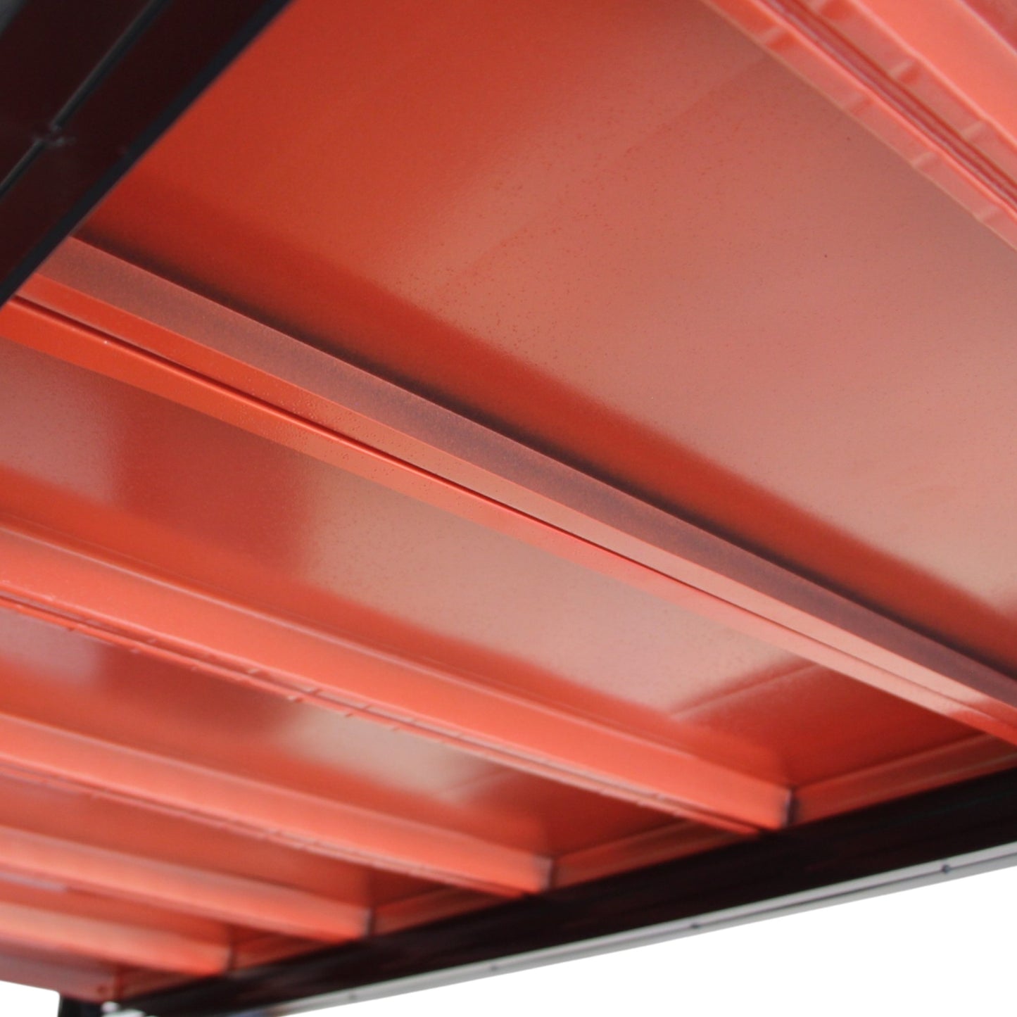 2m X 2m X 60cm Metal Warehouse Garage Shelf Storage Shelving - Gloss Black/ Orange