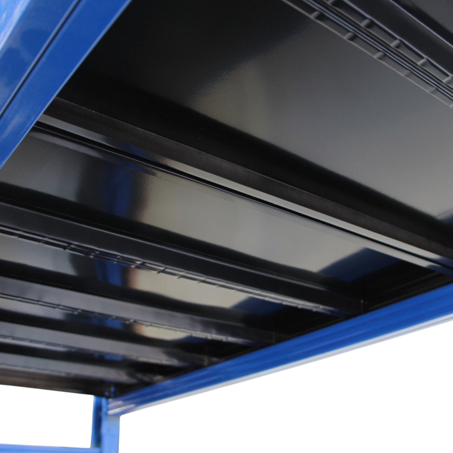 2m X 2m X 60cm Metal Warehouse Garage Shelf Storage Shelving - Blue/Blue/Black