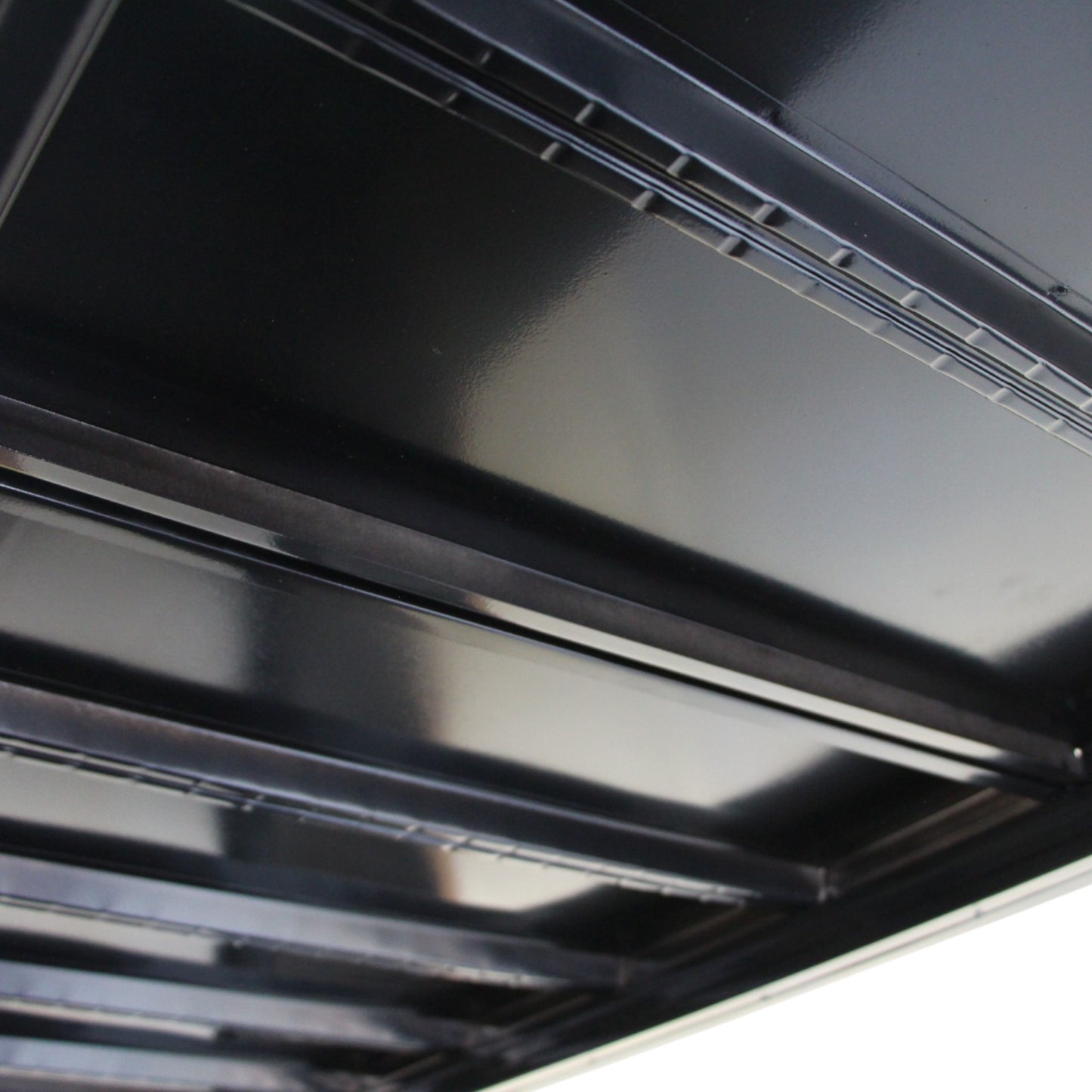 2m X 2m X 60cm Metal Warehouse Garage Shelf Storage Shelving - Gloss Black