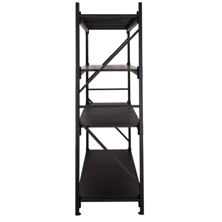 2m X 2m X 60cm Metal Warehouse Garage Shelf Storage Shelving - Matte Black