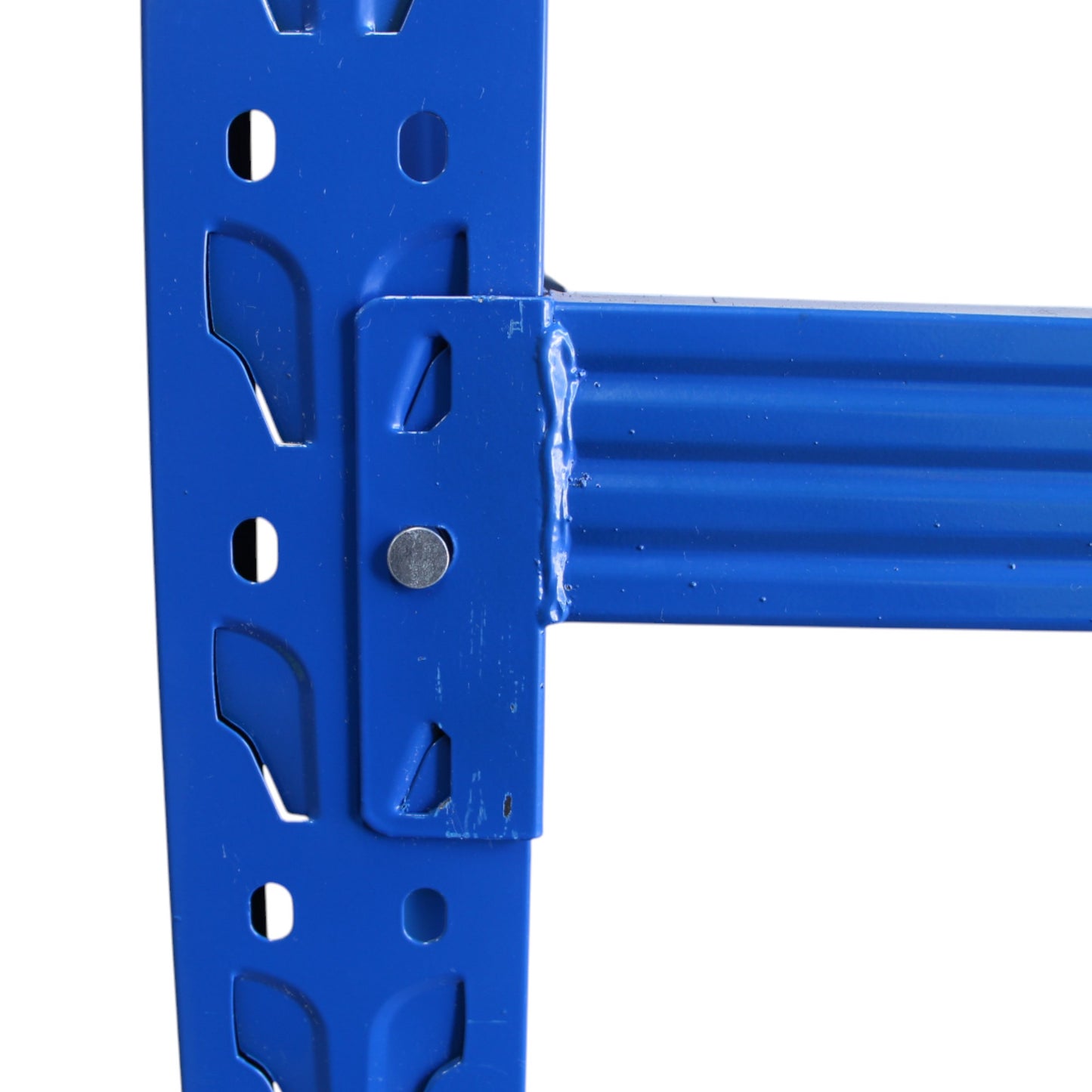 2m X 2m X 60cm Metal Warehouse Garage Shelf Storage Shelving - Blue/Blue/Grey