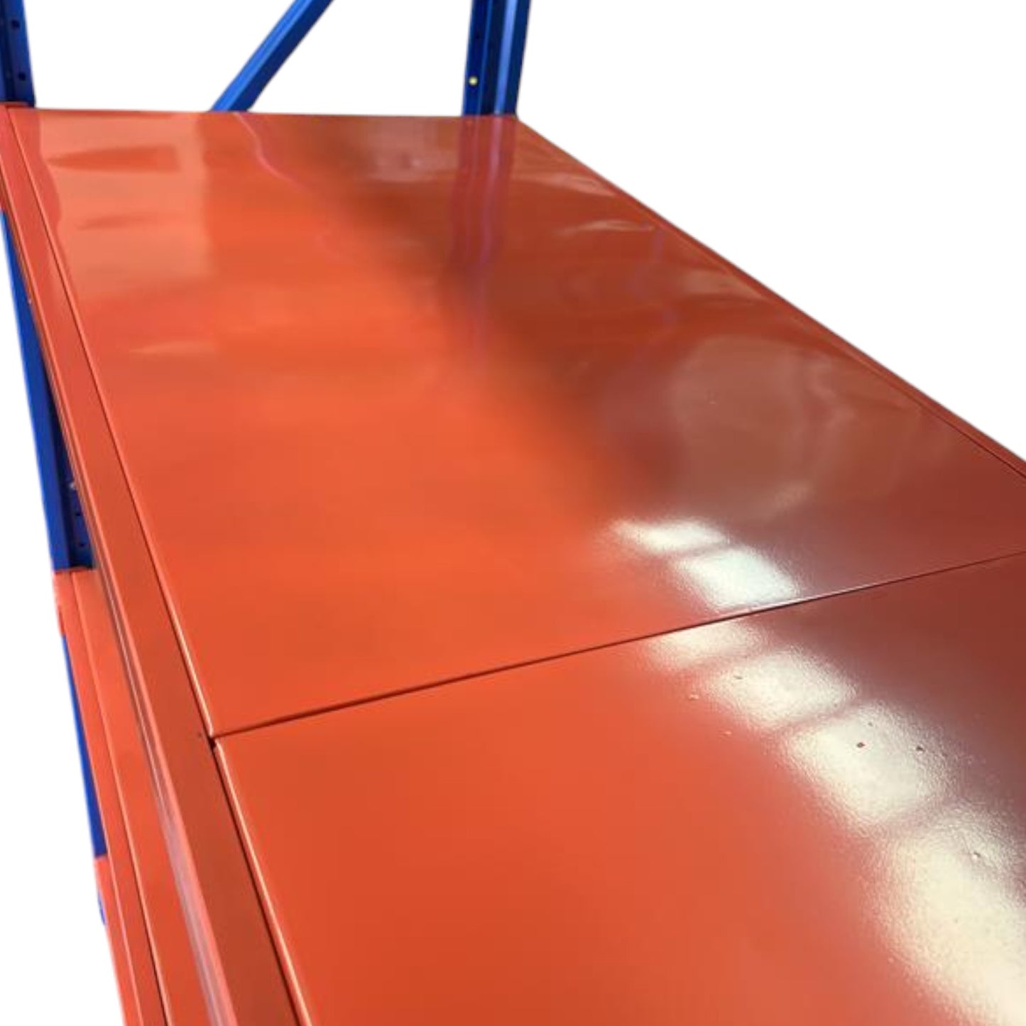 2m X 2m X 60cm Bolted Metal Warehouse Garage Shelf Storage Shelving - Blue/Orange/Orange