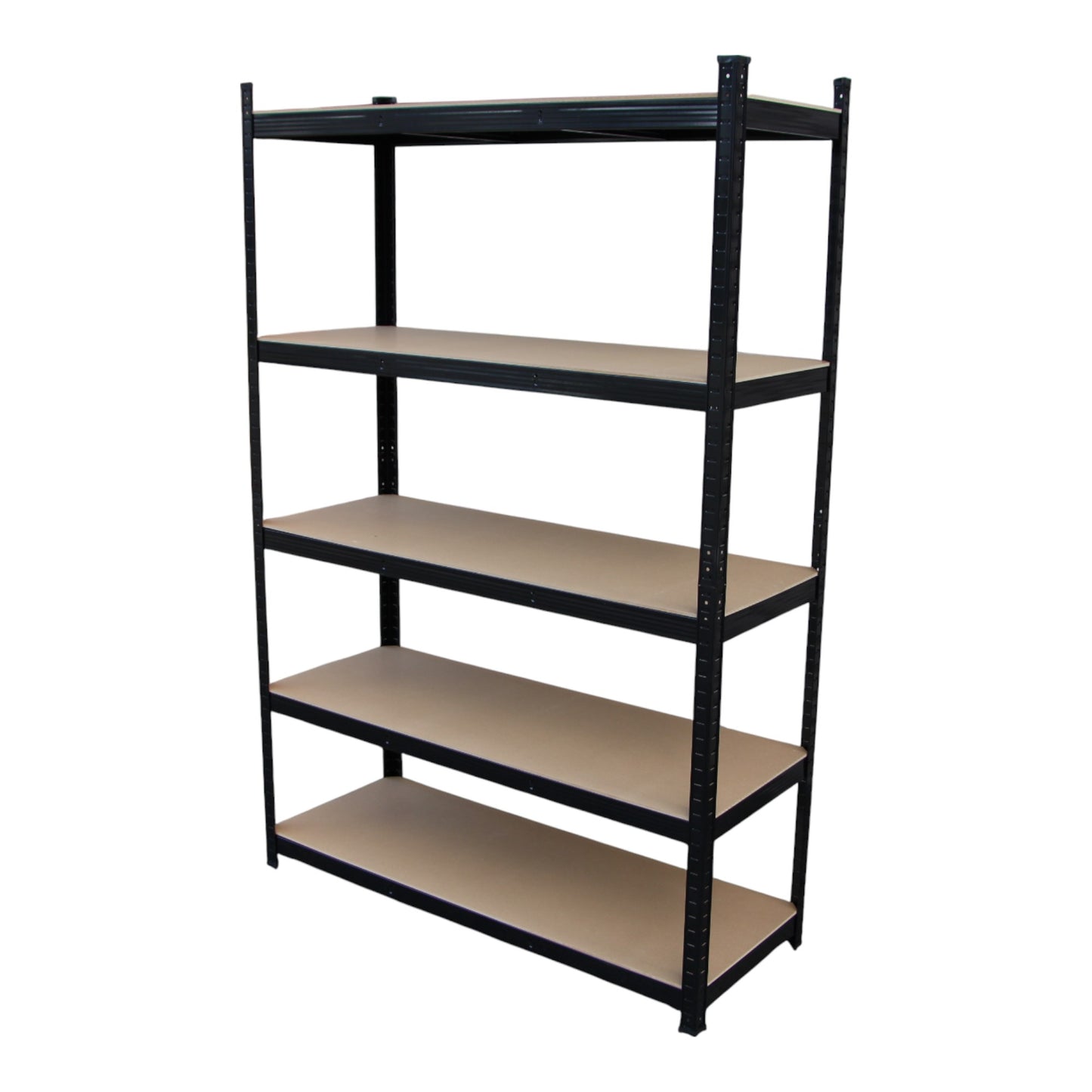 120 X 180 X 45cm Metal 5 Layer Warehouse Garage Shelf Shelving (875Kg Capacity) – Black