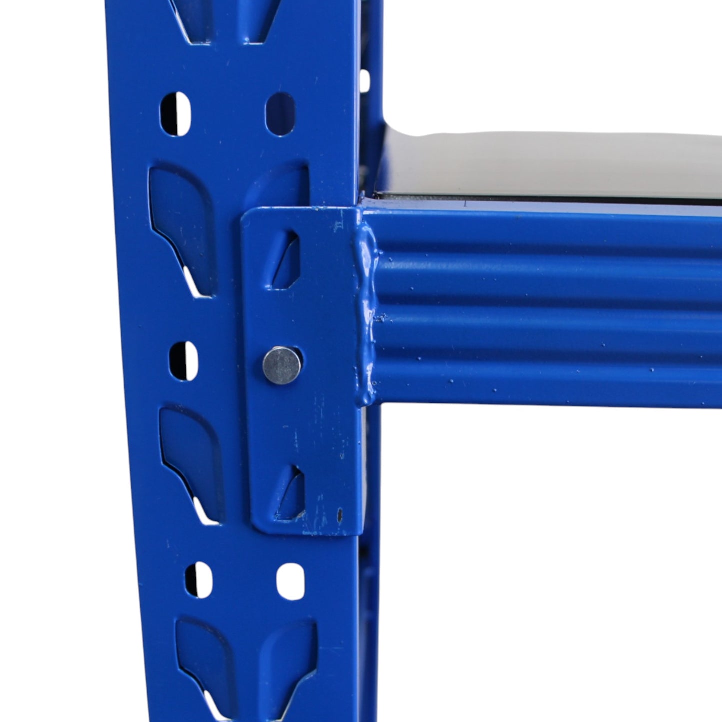 2m X 2m X 60cm Metal Warehouse Garage Shelf Storage Shelving - Blue/Blue/Black