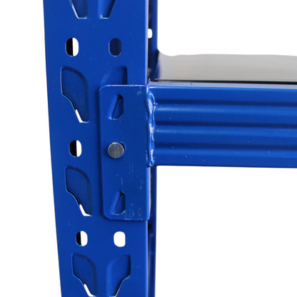 2m X 2m X 60cm Metal Warehouse Garage Shelf Storage Shelving - Blue/Blue/Black