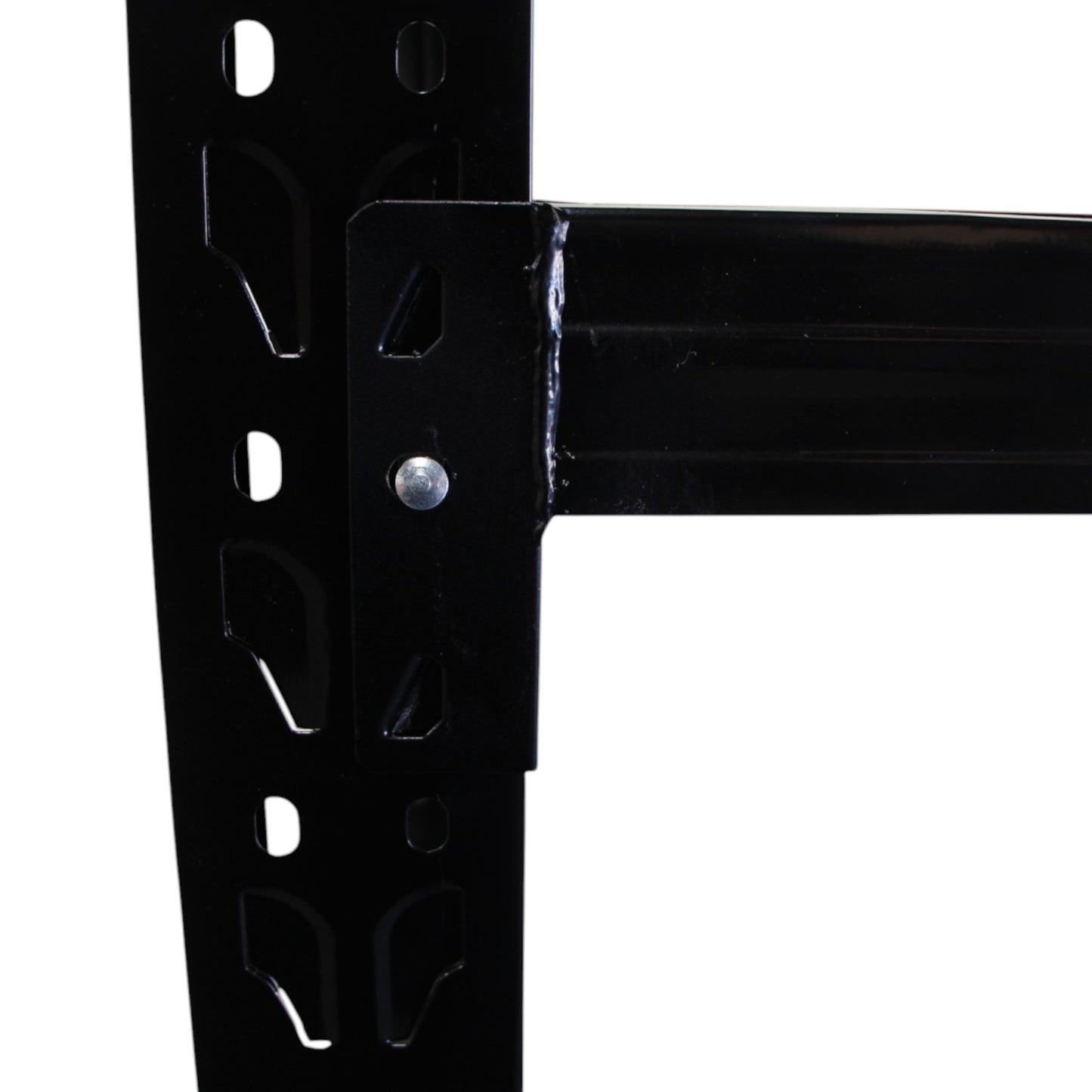 2m X 2m X 60cm Metal Warehouse Garage Shelf Storage Shelving - Gloss Black