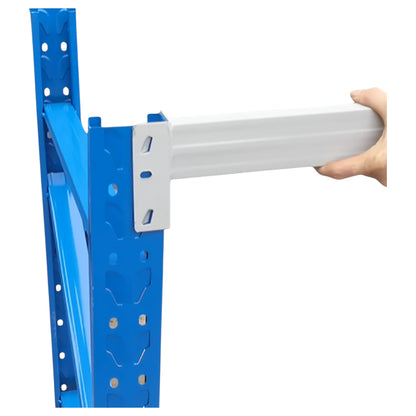 2m L X 0.9 H X 0.6 D Metal Workbench Storage Tools Shelf – Blue/Light Grey