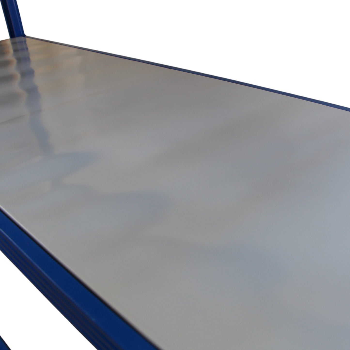 2m X 2m X 60cm Metal Warehouse Garage Shelf Storage Shelving - Blue/Blue/Grey