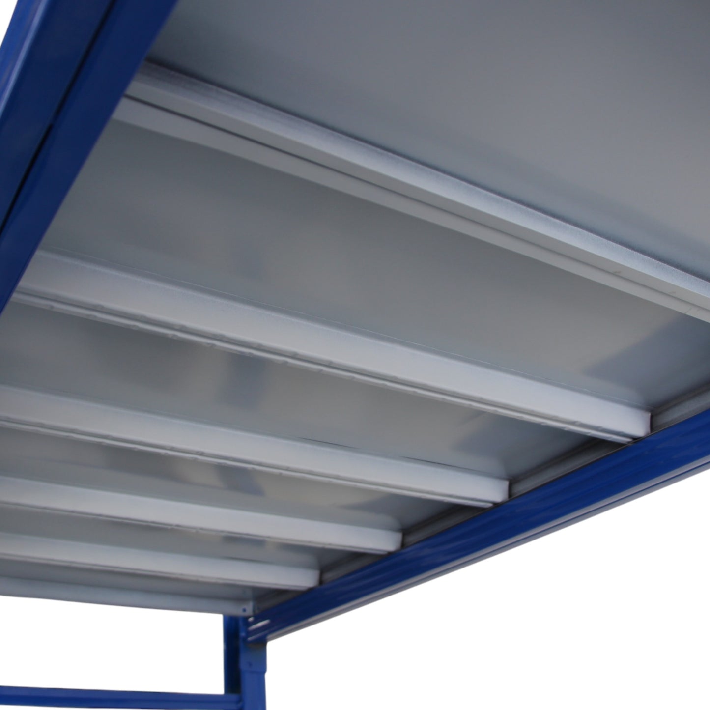 2m X 2m X 60cm Metal Warehouse Garage Shelf Storage Shelving - Blue/Blue/Grey