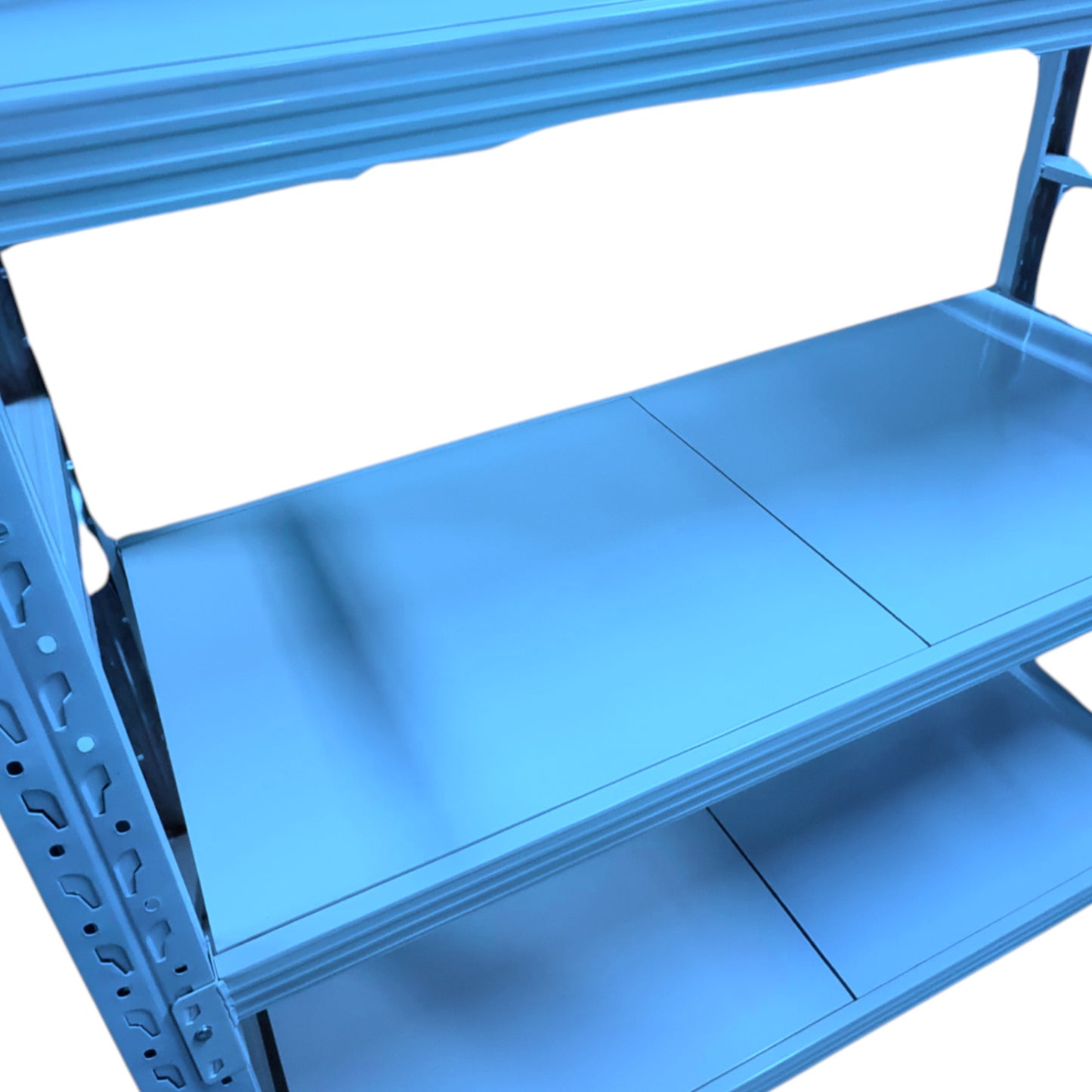 1.5m X 2m X 60cm Metal Warehouse Garage Shelf Storage Shelving - Blue