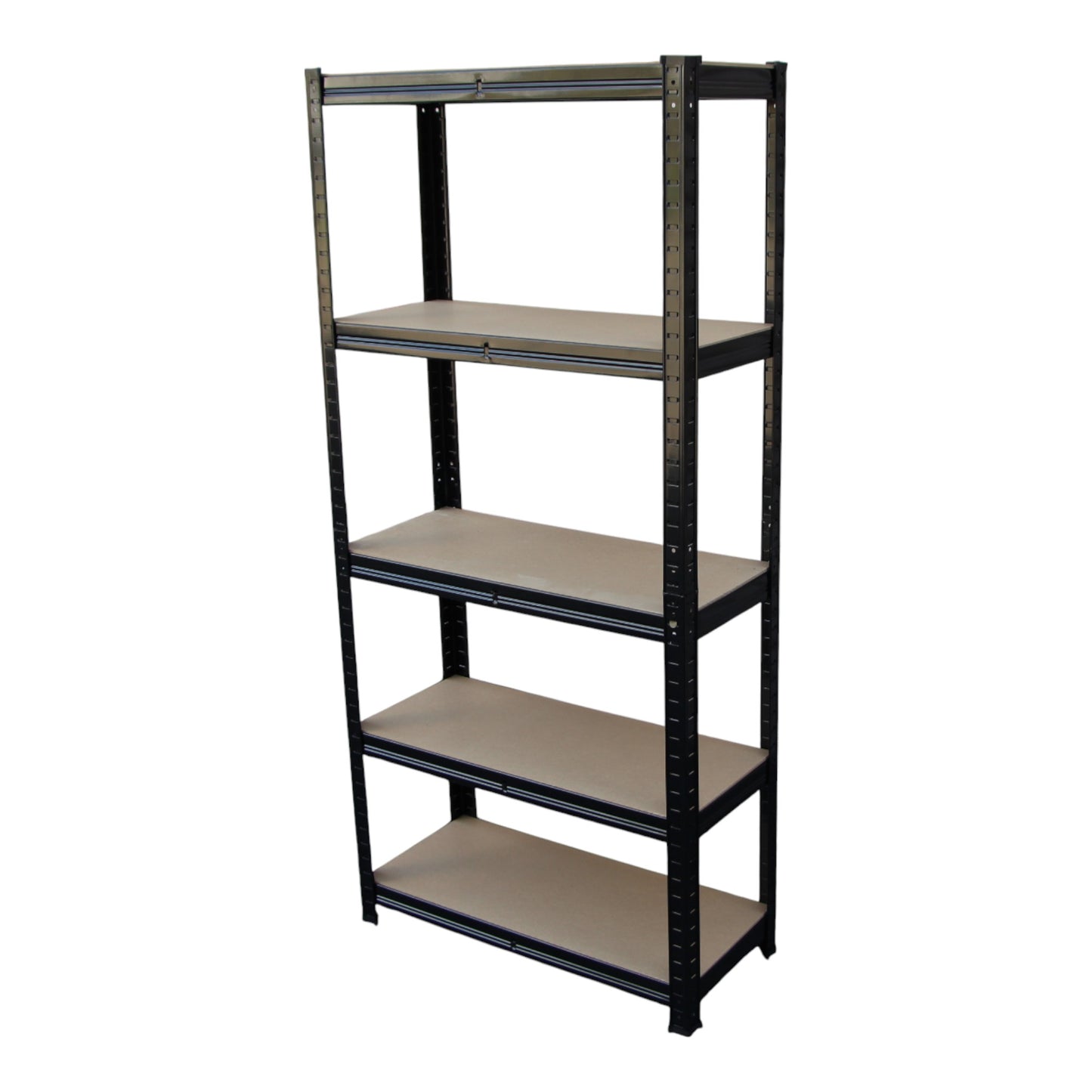 70 X 150 X 30cm Metal 5 Layer Warehouse Garage Shelf Shelving (875Kg Capacity) – Black