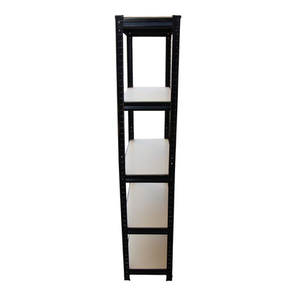 70 X 150 X 30cm Metal 5 Layer Warehouse Garage Shelf Shelving (875Kg Capacity) – Black