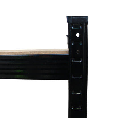 70 X 150 X 30cm Metal 5 Layer Warehouse Garage Shelf Shelving (875Kg Capacity) – Black
