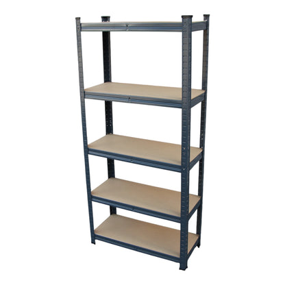 70 X 150 X 30cm Metal 5 Layer Warehouse Garage Shelf Shelving (875Kg Capacity) – Charcoal