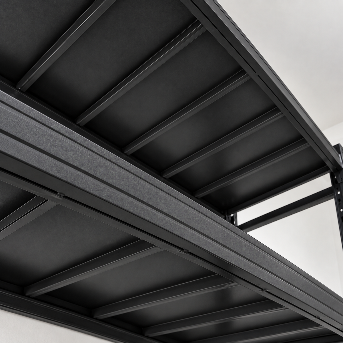 2m X 2m X 60cm Metal Warehouse Garage Shelf Storage Shelving - Matte Black