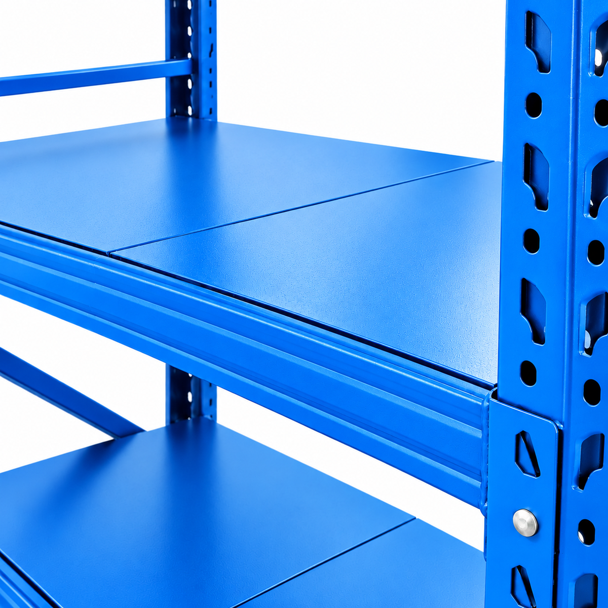2m X 2m X 60cm Metal Warehouse Garage Shelf Storage Shelving - Blue